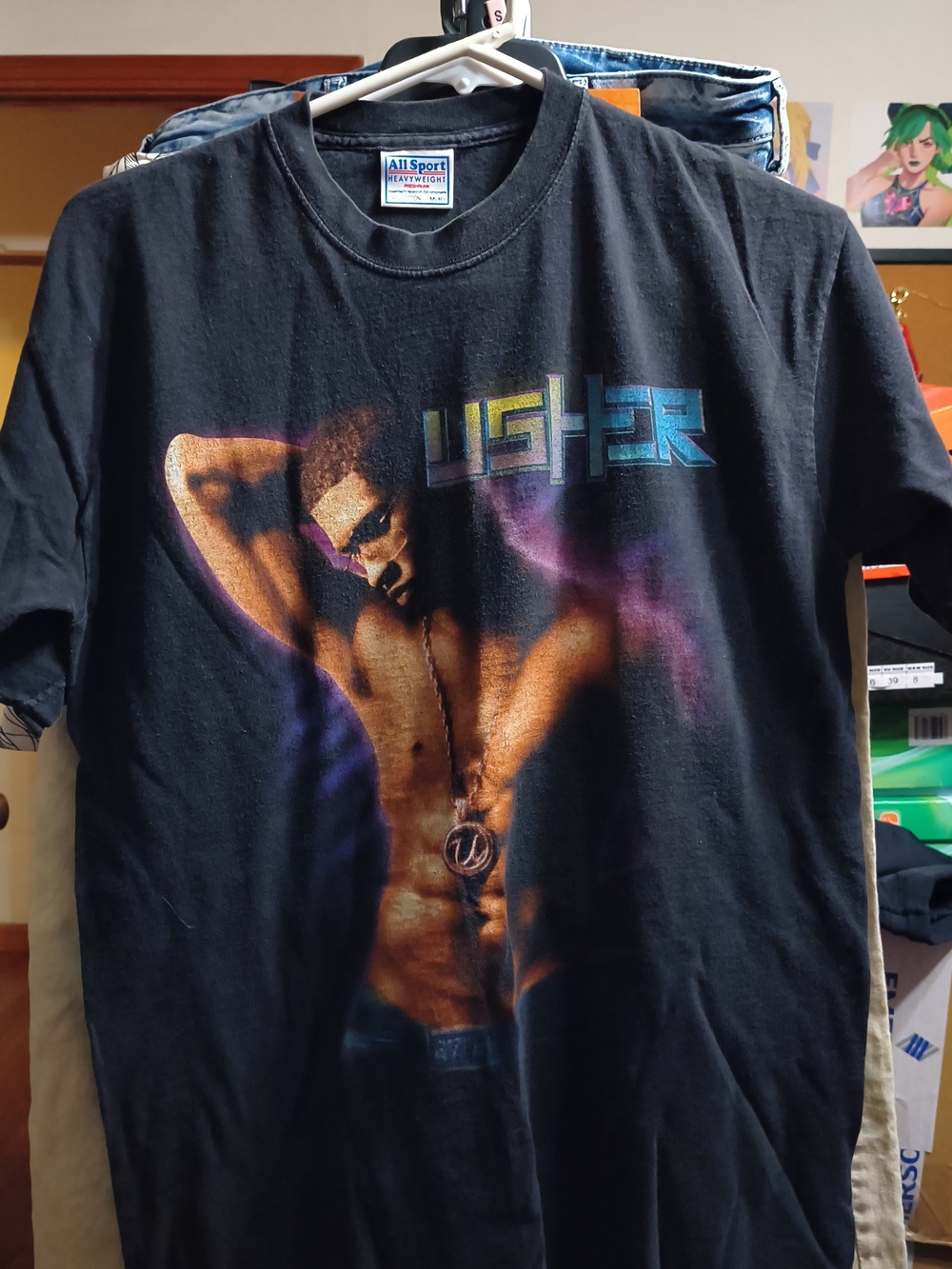 Y2K Usher 8701 Evolution Tour shirt 2002 (size medium)